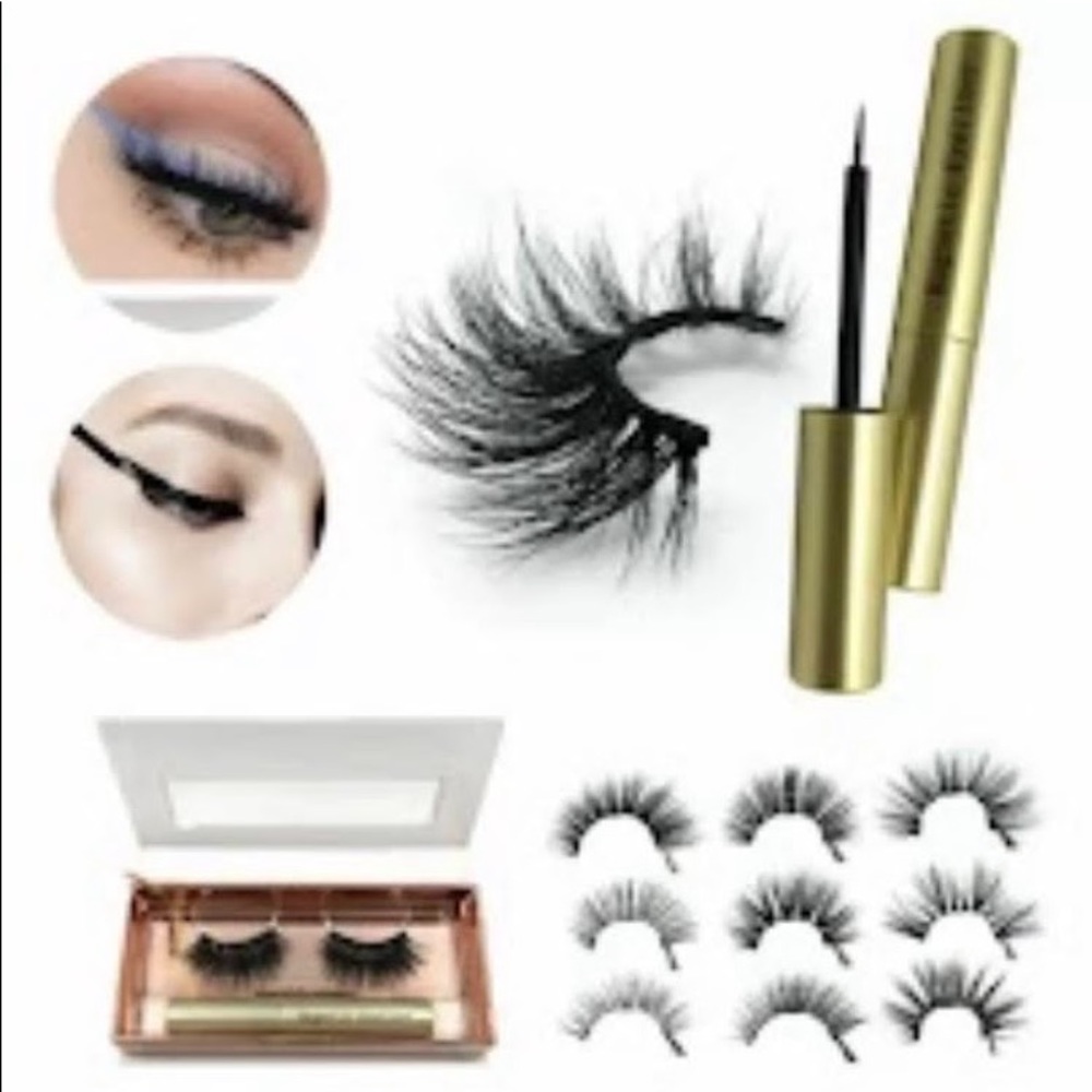 UpnUpBoutique’s Natural Looking Mink Magnetic Eyelashes & Magnetic Eyeliner Set